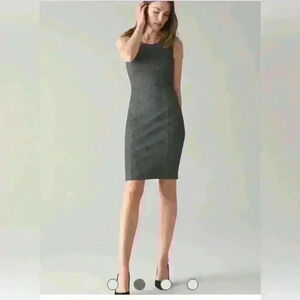 White House Black Market Sleeveless Sheath Dress Mini  Houndstooth Size 6 NWT